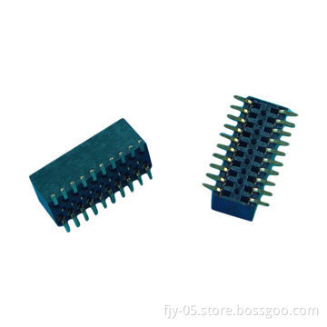 Female Headers, 1.27mm Available in Single/Double Row Gold Plating, PBT, PA6T